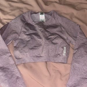 Long sleeve Gymshark crop top